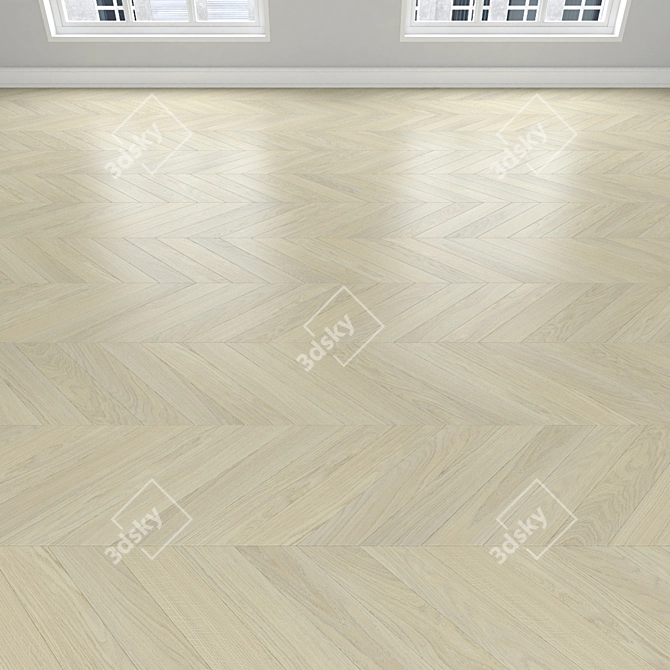 Versatile Parquet Oak Flooring 3D model image 4
