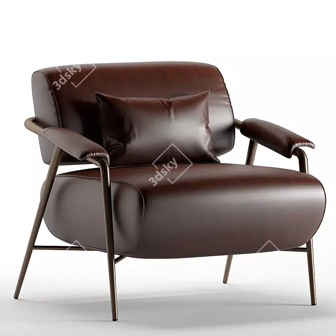 POTOCCO STAY Armchair - Modern Comfort 3D model image 2