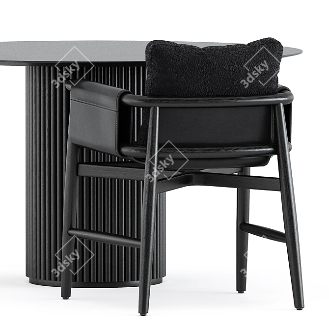 Luxury Dining: Teresina Chair & Palais Royal Table 3D model image 3
