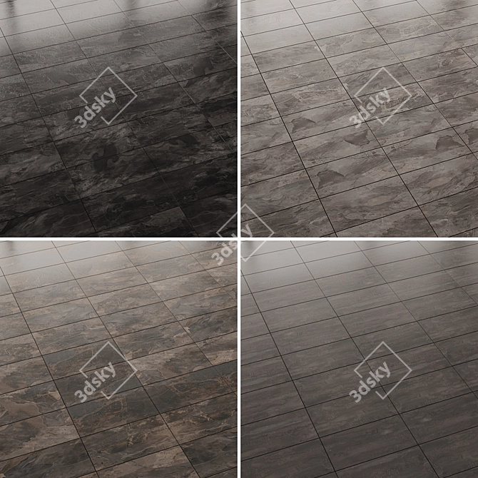 Slate Tiles Collection: Versatile Interior & Floor Tiles 3D model image 3