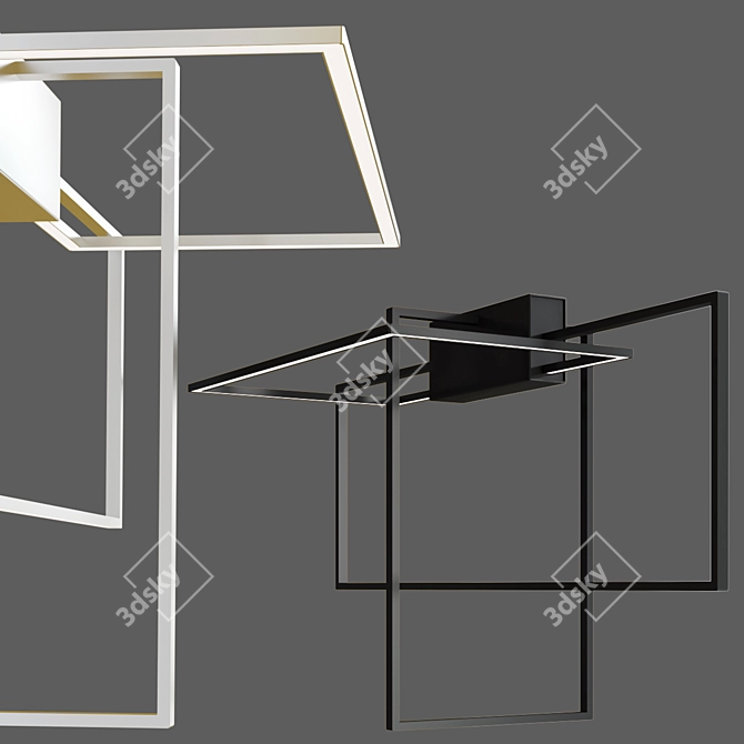 Urban AREA Ceiling Lamp: Modern LED Lighting 3D model image 3