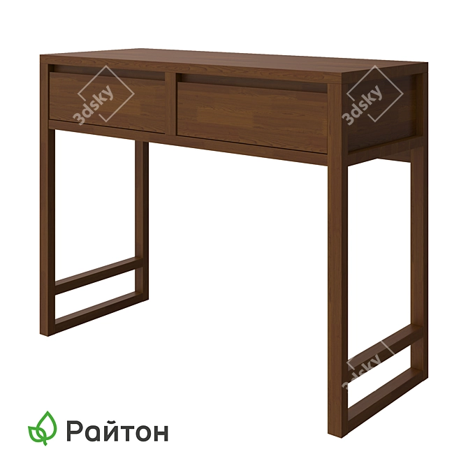 Modern Compact Vanity Dressing Table 3D model image 1