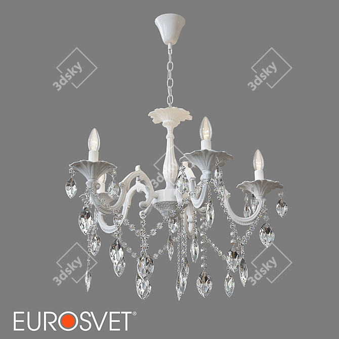 Elegant OM Classic Pendant Chandelier 3D model image 1