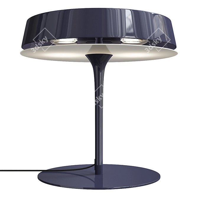 Vanlux Olsen T Black Shiny - Sleek Table Lamp 3D model image 1