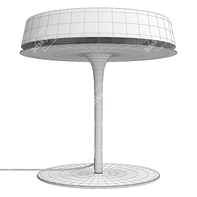 Vanlux Olsen T Black Shiny - Sleek Table Lamp 3D model image 2
