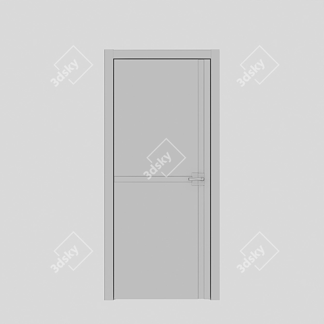 Asket Color: Stylish and Space-Saving Interior Door 3D model image 3