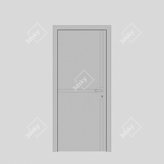 Asket Color: Stylish and Space-Saving Interior Door 3D model image 4