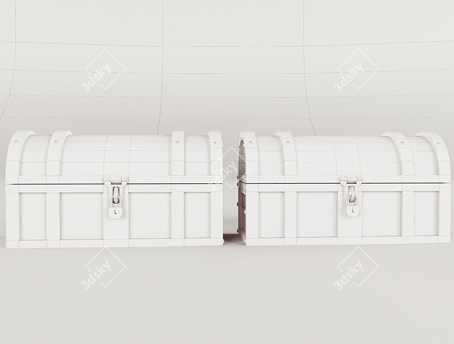 Title: Cortana Classic Chest Collection 3D model image 5