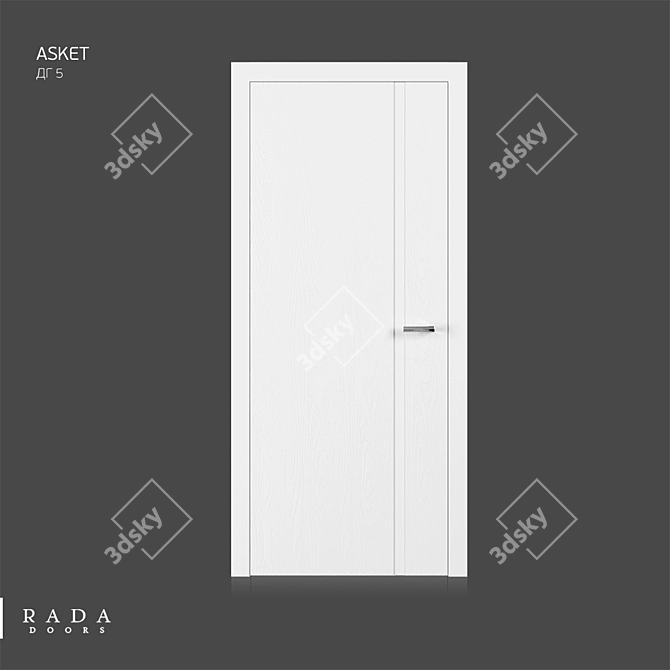 Asket 5DG: Stylish and Space-Saving Door Solution 3D model image 1