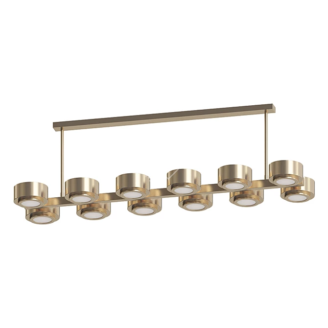 Modern Hawkins Chandelier: Illuminate in Style 3D model image 2