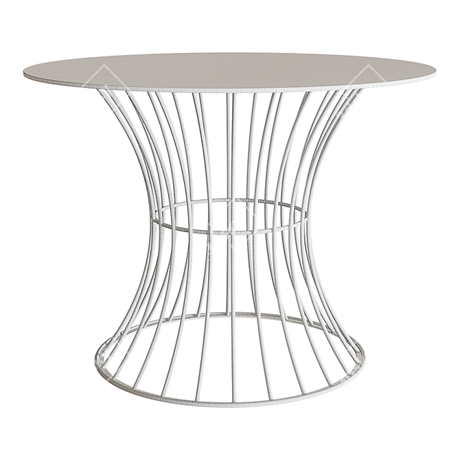 CosmoLiving Pedestal Dining Table 3D model image 2