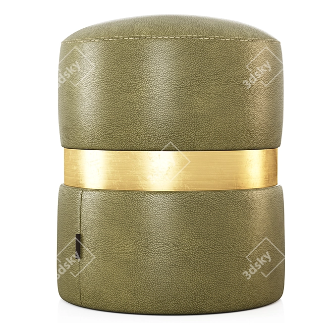 Comfy Edson Pouf 3D model image 3