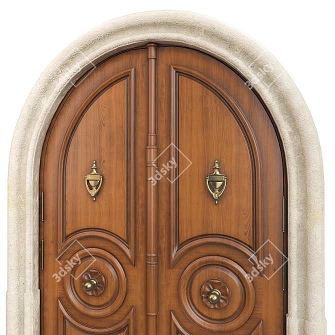 Classic 3D Max Door - 1650mm x 2500mm 3D model image 3