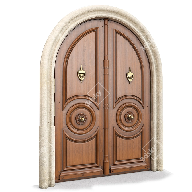 Classic 3D Max Door - 1650mm x 2500mm 3D model image 5