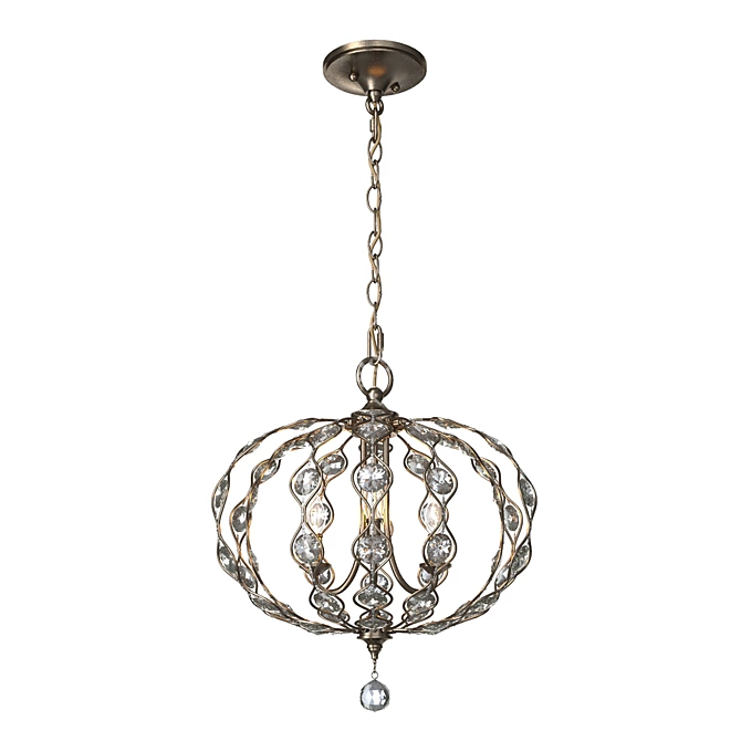 Feiss LEILA3 Chandelier - Elegant Lighting Fixture 3D model image 1