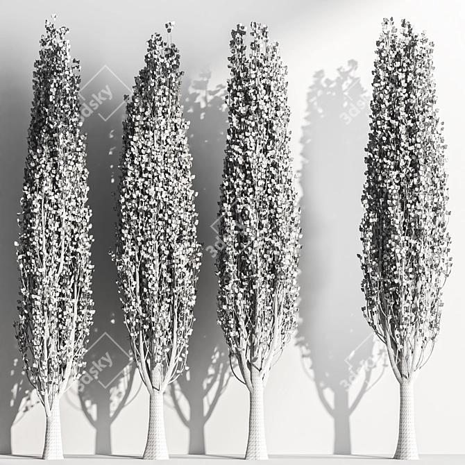 Nature's Embrace: Tree Collection 3D model image 5