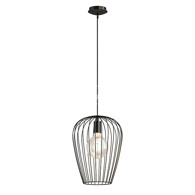 Modern Newtown Pendant Light 3D model image 1