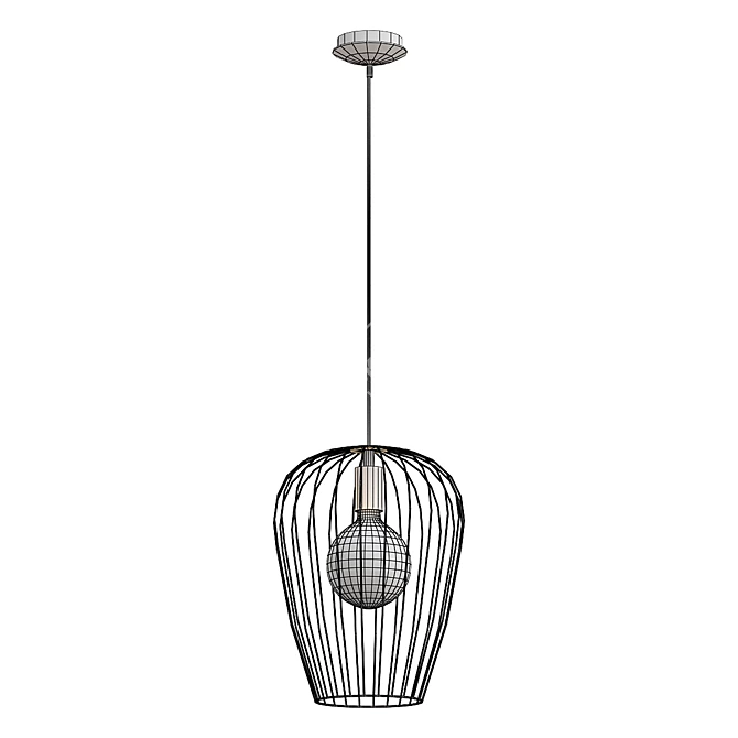 Modern Newtown Pendant Light 3D model image 2