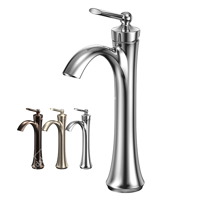 Wynford High Arc Bathroom Faucet 3D model image 5