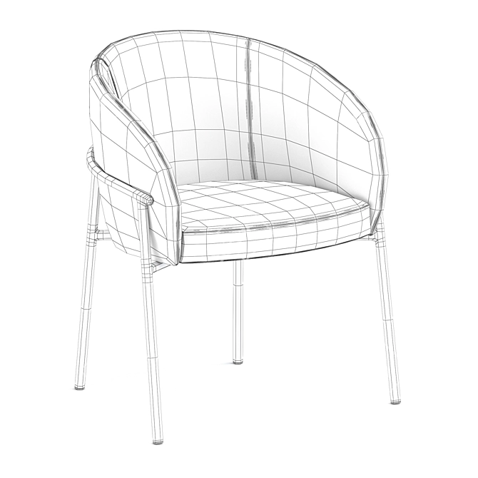 Rimo Chair: Elegant and Functional 3D model image 5