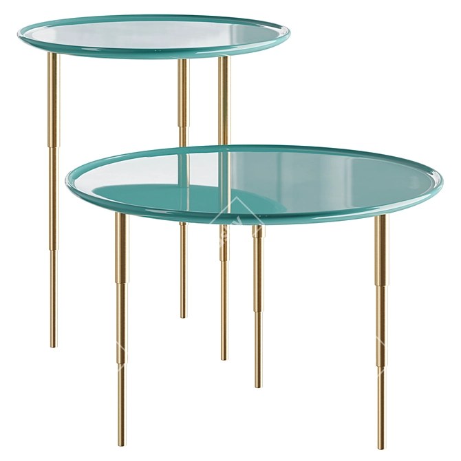 Heron | Elegant Side Table 3D model image 4