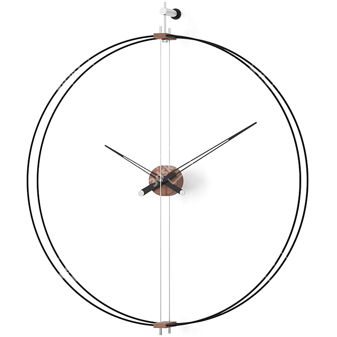 Elegant Barcelona Wall Clock 3D model image 1