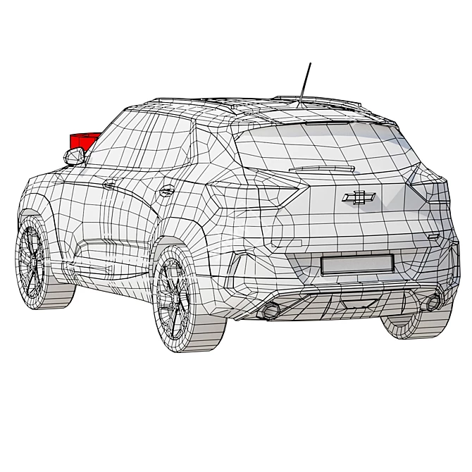 2022 Chevrolet Trailblazer: Mid-Poly Car 3D model image 7