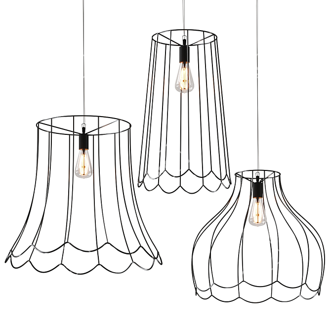 Elegant Lucilla Pendant Lamp by Karman 3D model image 1