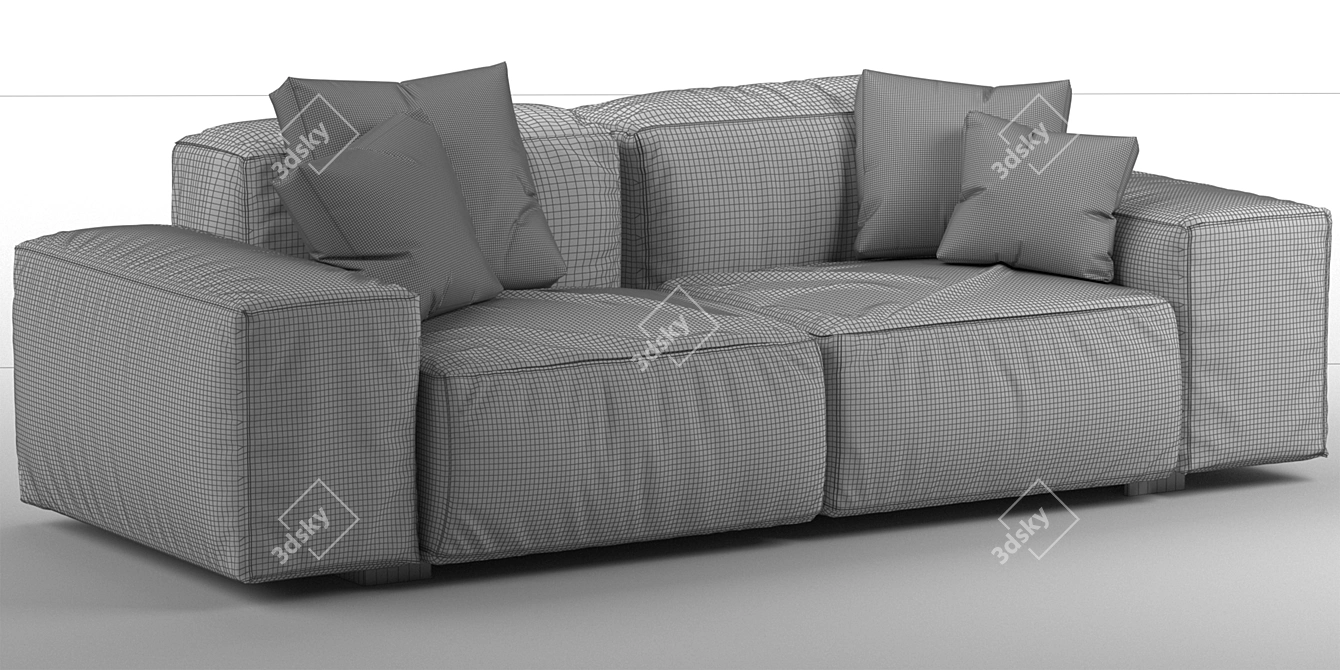 Esprit Noir Modern Sofa by Giopagani 3D model image 6