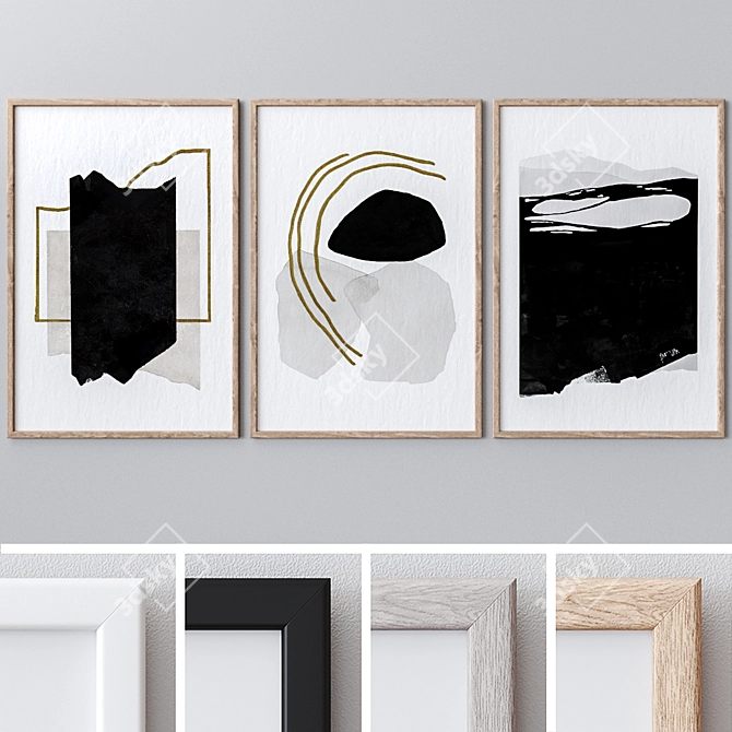 Limited Edition Wall Art Set 1776 3D model image 1