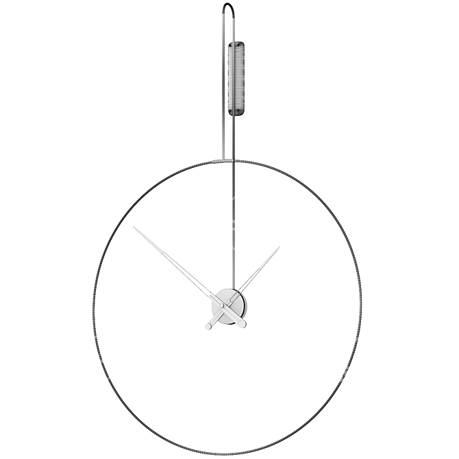 Daro Nomon Wall Clock: Sleek Timepiece with Modern Design 3D model image 3