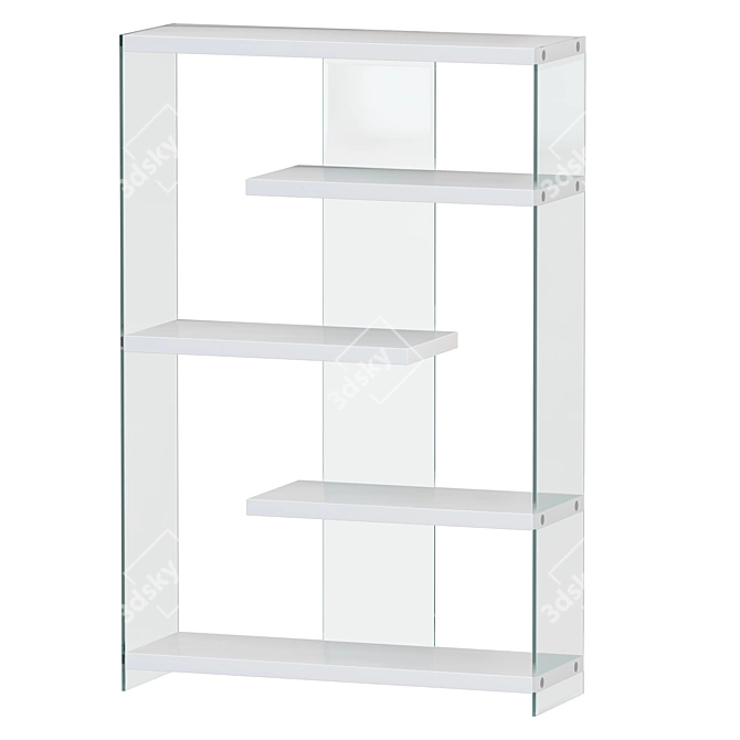 Melody Rack: Stylish Storage Solution 3D model image 2