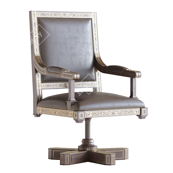 Arabic-Inspired Chair: 2013 Design 3D model image 1