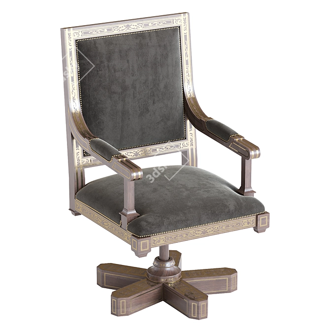 Arabic-Inspired Chair: 2013 Design 3D model image 4