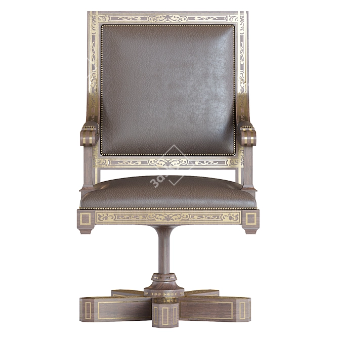 Arabic-Inspired Chair: 2013 Design 3D model image 5