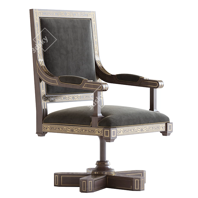 Arabic-Inspired Chair: 2013 Design 3D model image 6