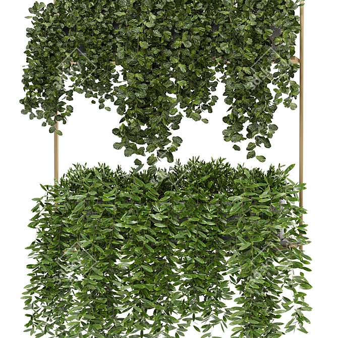 Metal Box Hanging Plant Set 229 3D model image 3