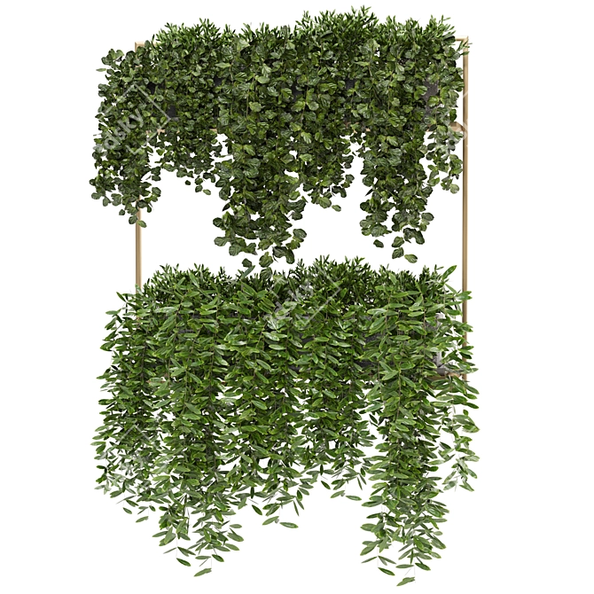 Metal Box Hanging Plant Set 229 3D model image 5