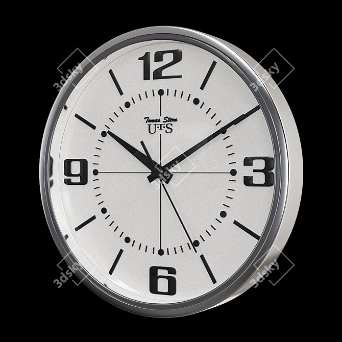 Elegant Tomas Stern 9020 Wall Clock 3D model image 2