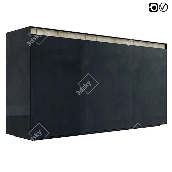 Modern Cabinet NS2 02: Take your living space to the next level! 3D model image 1