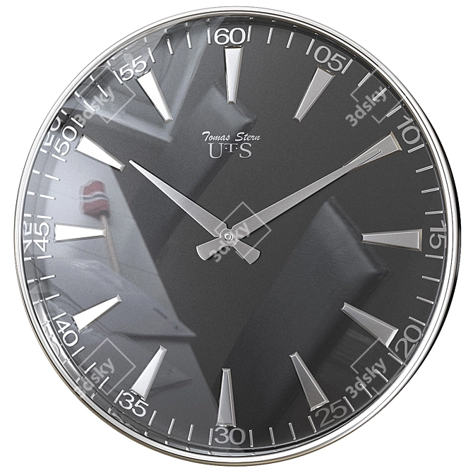 Sleek Tomas Stern 9011 Wall Clock 3D model image 1