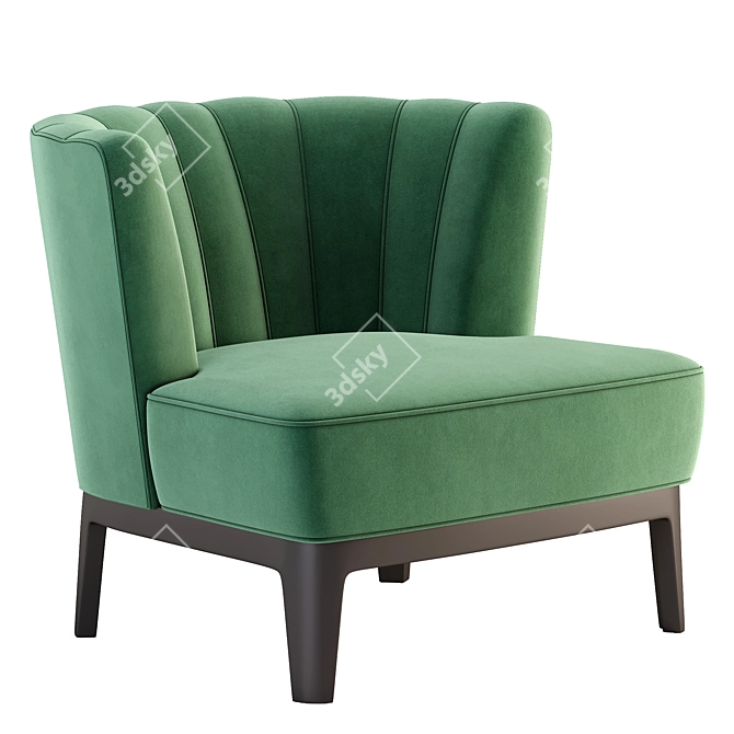 Grilli Kipling Armchair: Contemporary Comfort in a Stylish Package 3D model image 4