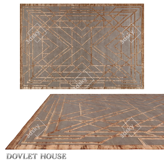 Silk & Wool Carpet: DOVLET HOUSE (art. 16347) 3D model image 1