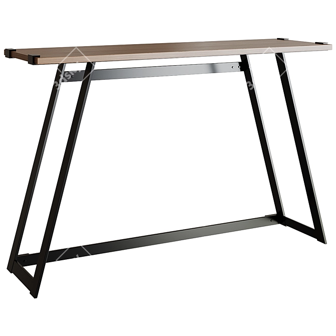 Metal Wrap Console: Sleek and Stylish 3D model image 1