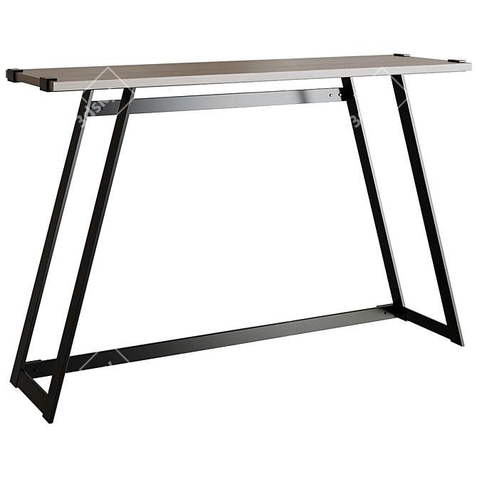 Metal Wrap Console: Sleek and Stylish 3D model image 2