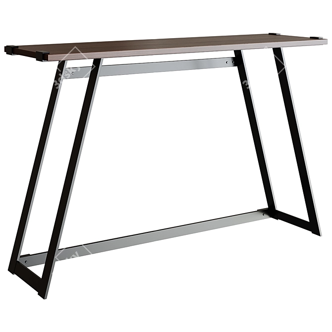 Metal Wrap Console: Sleek and Stylish 3D model image 3