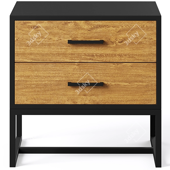 Cosmo Pombal Bedside Table 3D model image 2