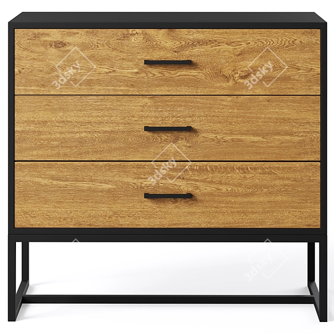 Modern Pombal Chest of Drawers 3D model image 2