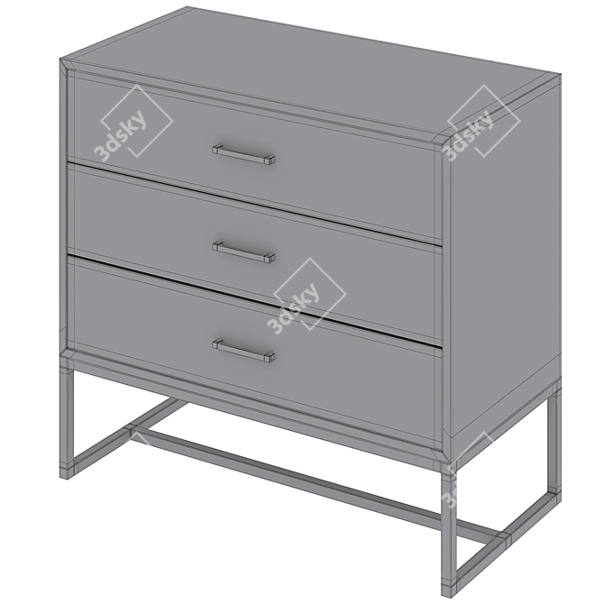 Modern Pombal Chest of Drawers 3D model image 4