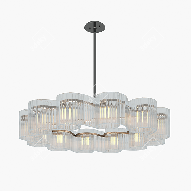 Corbett Lighting's Circo Pendant 3D model image 1